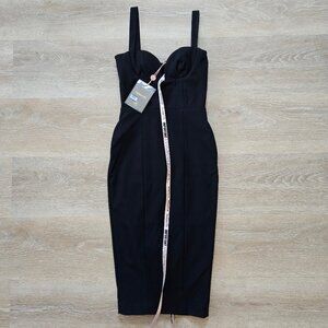 House of CB Bellisima Body-Con Cocktail Midi Dress Small Plus Cup New With Tags